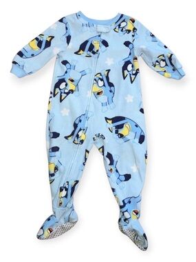 Bluey Baby Boys Character Zip-up Footies
